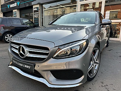 Mercedes-Benz C 180 d Pack Amg Boite Auto Cuir Feux Led Gps Carnet